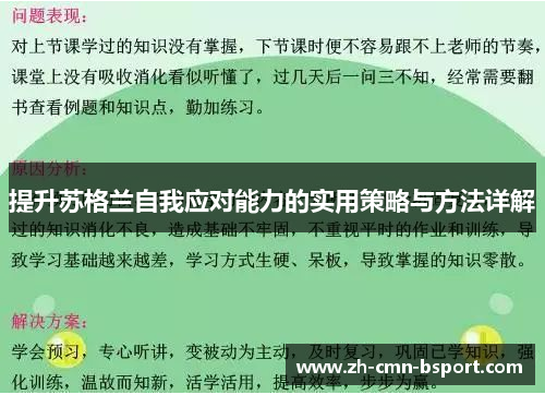 提升苏格兰自我应对能力的实用策略与方法详解